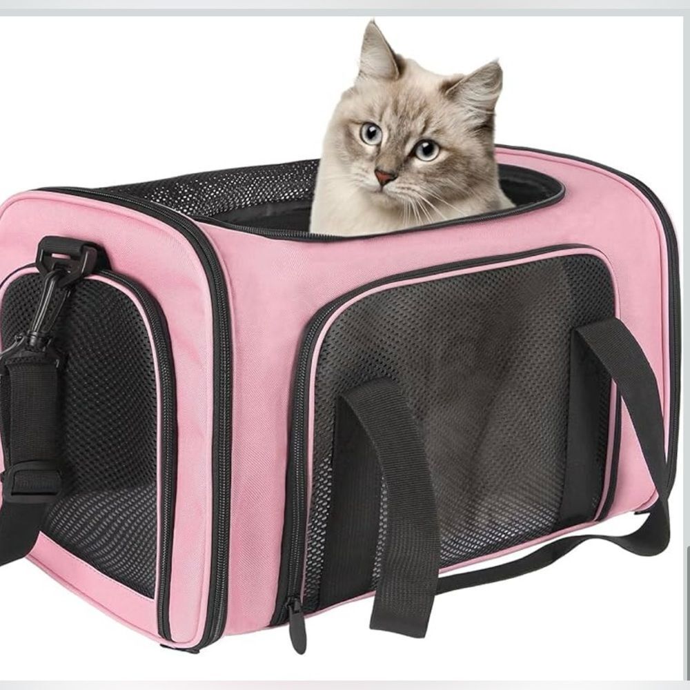 Top tasta Dog Cat Carrier Pet Carrier  Soft Sided Carrier airlines approved